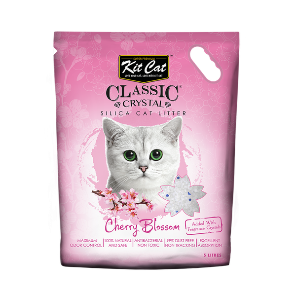 Cát mèo thủy tinh Kitcat Classic Crystal - Gói 5 lít 2.4kg