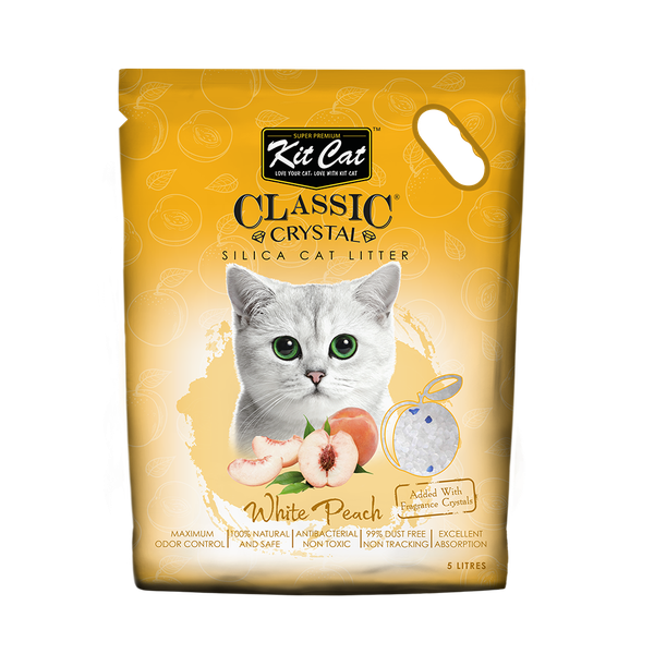 Cát mèo thủy tinh Kitcat Classic Crystal - Gói 5 lít 2.4kg
