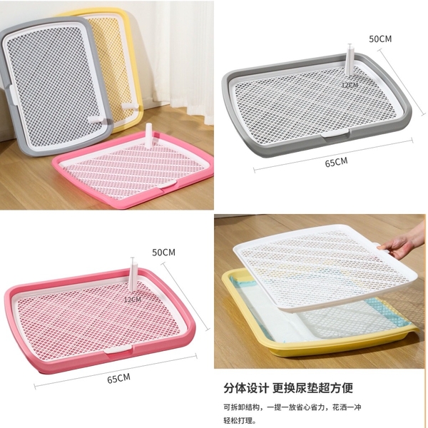 Khay vệ sinh dẹt chó 65x50x6