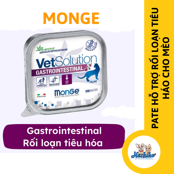 Pate Monge Gastroin Mèo 100gr (hỗ trợ rối loạn tiêu hóa,tiêu chảy)