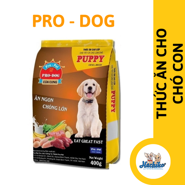 Thức ăn hỗn hợp cho chó Pro Dog 400gr