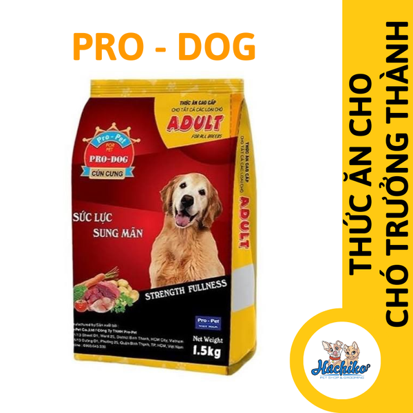 Thức ăn chó lớn Pro Dog 1.5kg