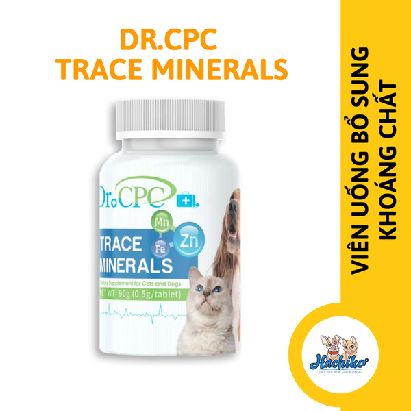 Viên uống Dr.CPC Trace Minerals (90g/180 viên) - Bổ sung khoáng chất cho Chó Mèo