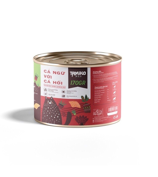 Pet Uni Pate mèo Tamiko 170gr (thùng 48 lon)