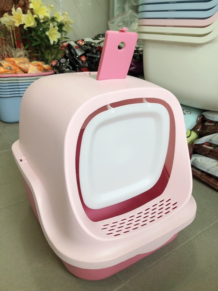 Nhà vệ sinh cho mèo tròn