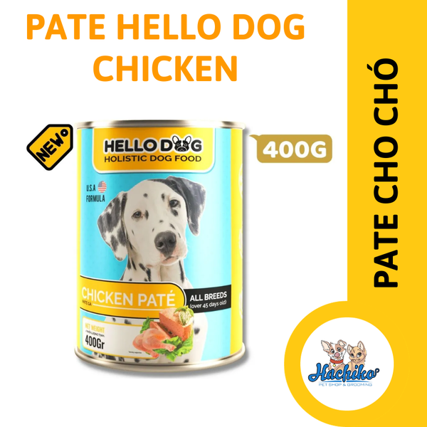 Pate cho Chó vị gà - Hello Dog Chicken Pate 400gr
