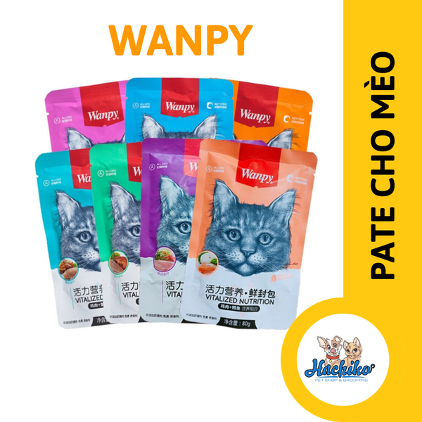 Pate Wanpy cho mèo mọi lứa tuổi Vitalized 80gr