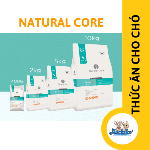 Thức ăn chó Natural Core (thịt gà & cá hồi) 400gr