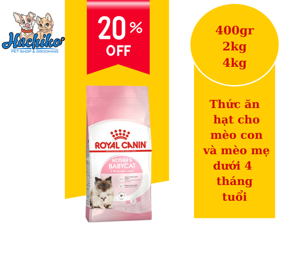 GIẢM 20% RC BABY CAT 4KG