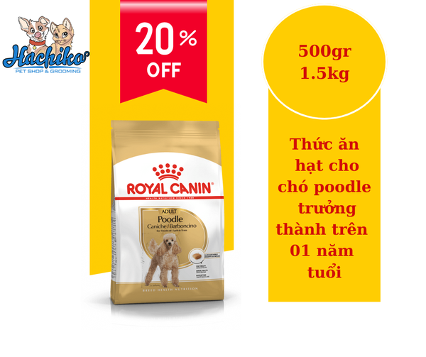 GIẢM 20% RC POODLE ADULT 1.5KG