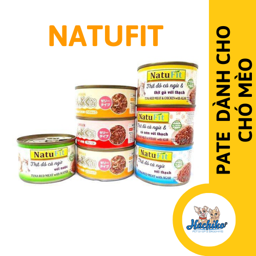 Pate Natufit cho Chó Mèo đủ vị 160g