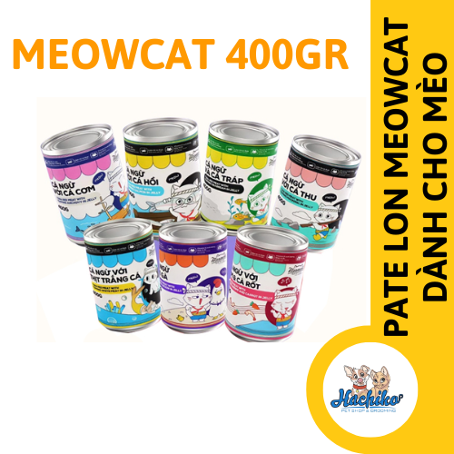 Pate cho mèo Meowcat Mix Topping 7 vị thơm ngon dinh dưỡng - Lon 400gr