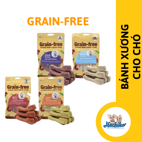 Xương gặm bàn chải Grain free Juccipet 100gr