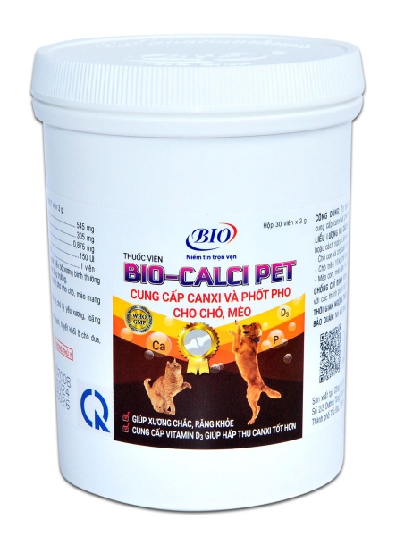 Bio - Calci Pet - Bổ sung Canxi chó mèo