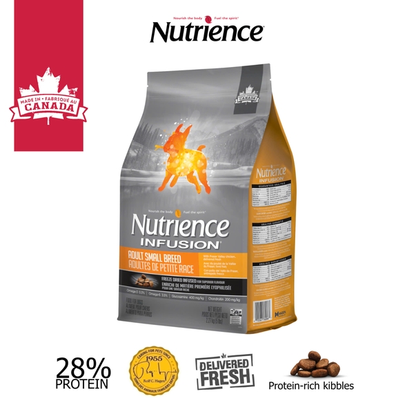 Hạt Nutrience Infusion Adult Small Breed 0.5kg (thịt gà-rau củ)