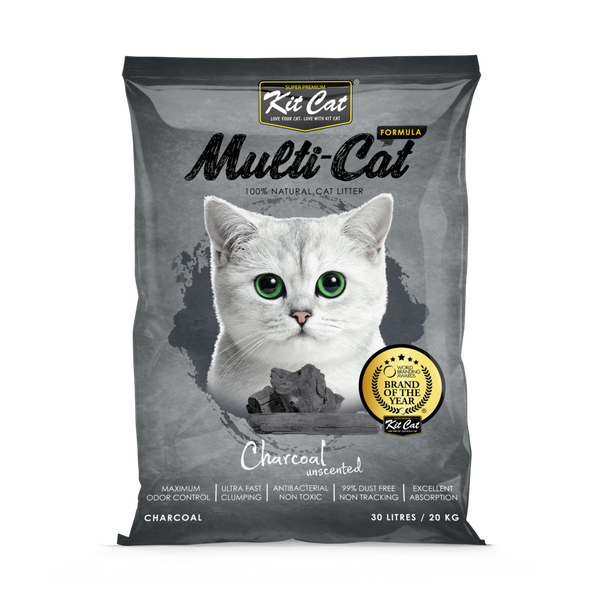 Cát mèo đất sét vón cục KitCat Multi-Cat - 30 lít 20kg