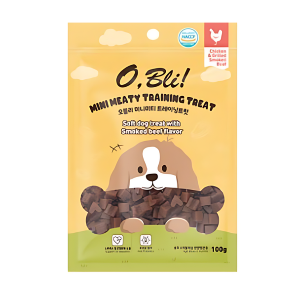 Bánh thưởng cho chó Obli Mini meaty training treat - 100gr