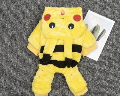 Bộ quần áo Jum Pikachu đủ size cho Chó Mèo