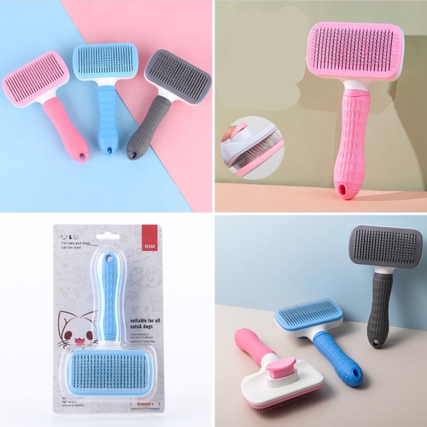 Lược đẩy lông hình chữ nhật Clean
