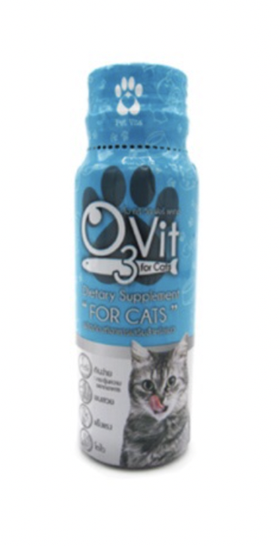 Siro O3 Vit Dưỡng lông và kích ăn MÈO 50ml (1kg/1ml)