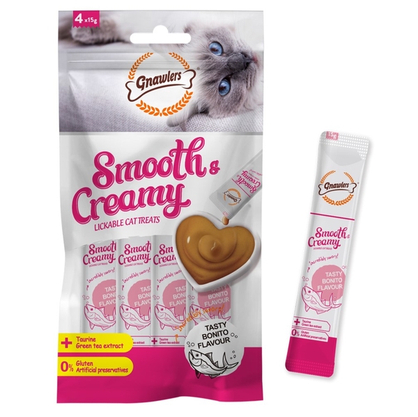 Súp thưởng cho mèo Gnawlers Smooth & Creamy treats - 60gr