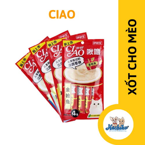 Súp thưởng CIAO 4 que dạng cream cho mèo (14g x 4 que)