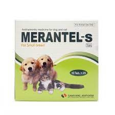 Thuốc trị giun sán chó mèo Merantel S dưới 5kg
