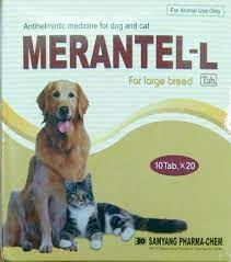 Thuốc trị giun sán chó mèo Merantel L từ 5-10kg