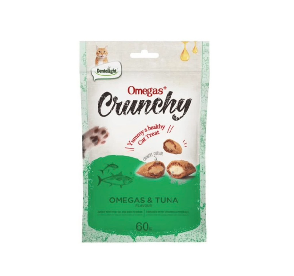 Bánh thưởng cho mèo Dentalight Omegas+ Crunchy - 60gr