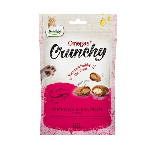 Bánh thưởng cho mèo Dentalight Omegas+ Crunchy - 60gr