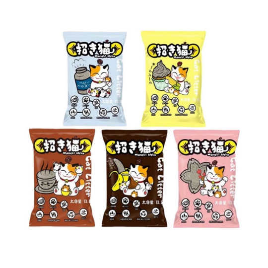 Cát vệ sinh đất sét Maneki Neko 5L cho Mèo công nghệ Nhật Bản