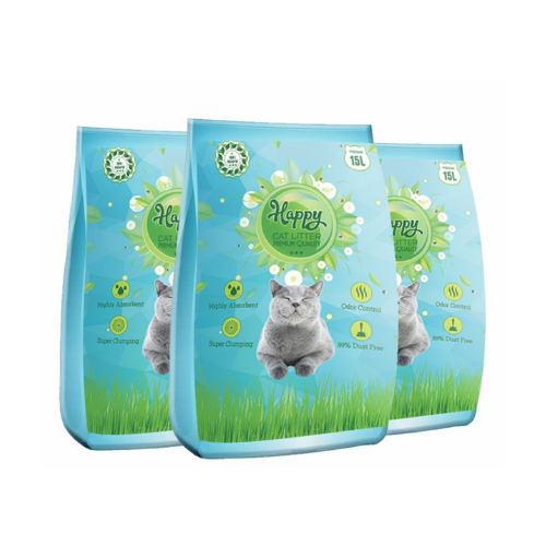 Cát vệ sinh cho mèo Happy Cat 15 lít - 10kg