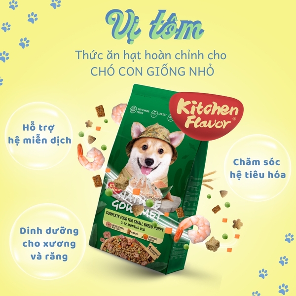 Bản sao của Kitchen Flavor Small Breed 1.5kg - vị tôm (giống chó nhỏ)