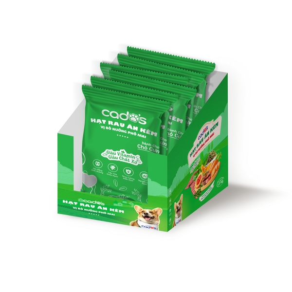 Hạt rau ăn kèm cho chó Cado's - Bò nướng phô mai 200gr