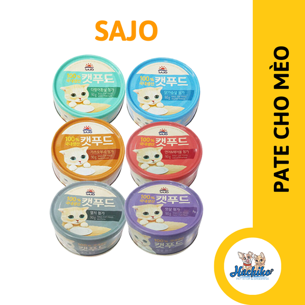 Pate Sajo Hàn Quốc cao cấp cho Mèo lon 90g