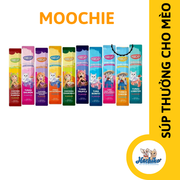 Súp thưởng dinh dưỡng cho mèo Moochie Fairy (Que lẻ - Đủ vị) 15gr