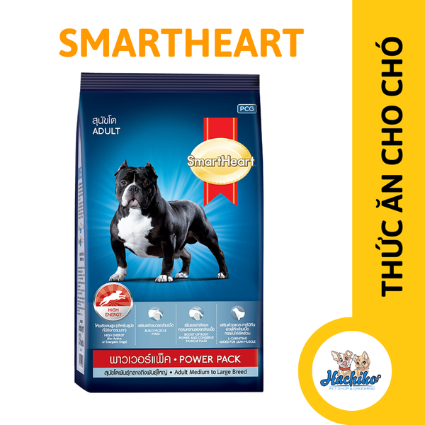 Thức ăn SmartHeart Power Pack cho chó trưởng thành