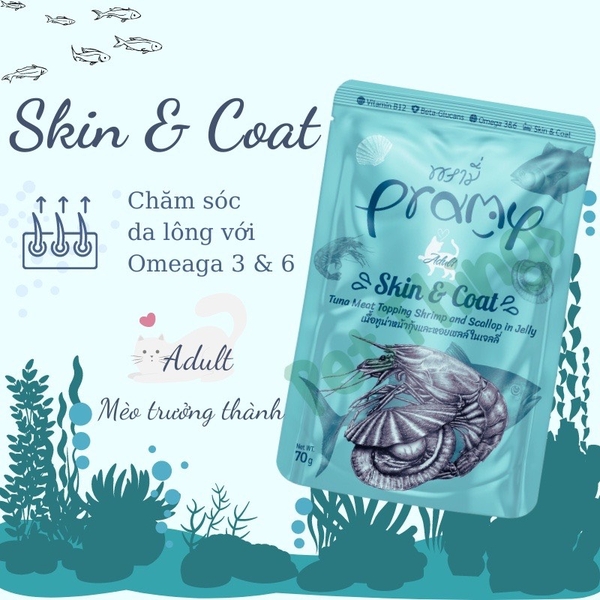 Spet Xốt Mèo Pramy Pounch 70gr
