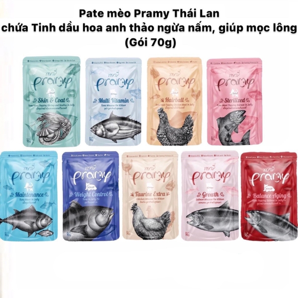 Spet Xốt Mèo Pramy Pounch 70gr