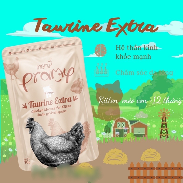 Spet Xốt Mèo Pramy Pounch 70gr