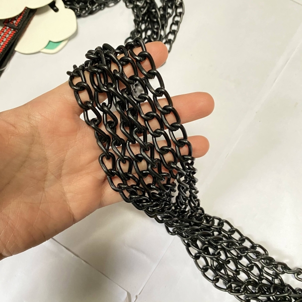 Spet Dây dắt xích thép trơn kèm vòng cổ 2.5cm