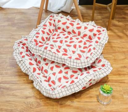 Nệm có ren họa tiết Lớn 50*58*14cm