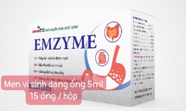 Emzyme-men tiêu hóa dạng nước 15ml(hộp 15 ống)