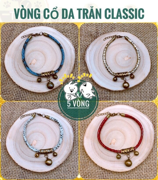 Dia Vòng cổ thổ cẩm, dạ quang, da trăn