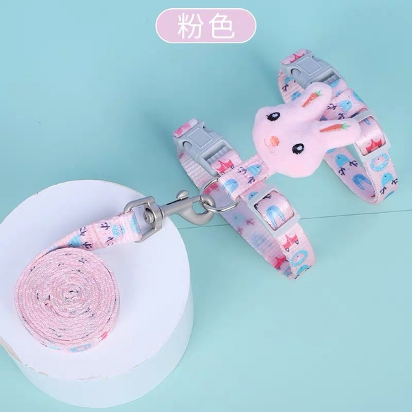 SPet dây yếm mèo gắn thỏ 1.5cm