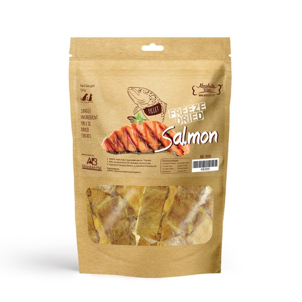 Thịt cá hồi sấy dành cho thú cưng Absolute Bites - 45gr