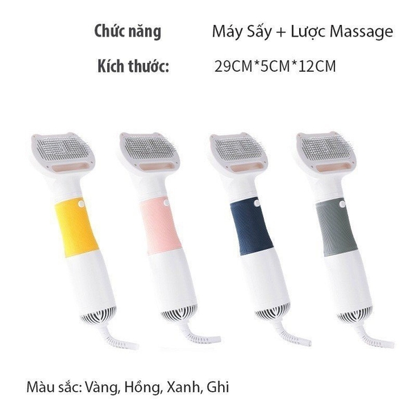 Máy sấy kèm lược