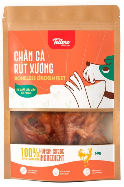 Tell me Chân gà rút xương cho chó 60gr