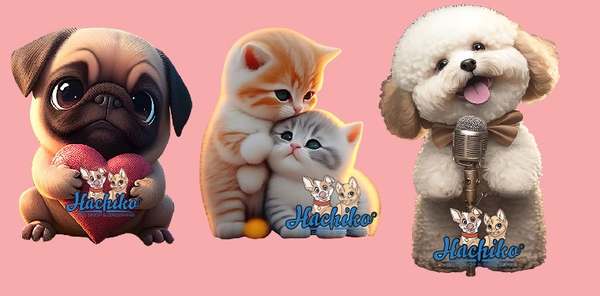 Áo thun ba lỗ Logo Hachiko đủ size cho Chó Mèo