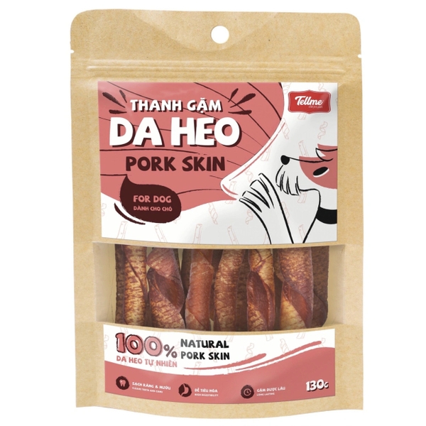 Tellme - Thanh gặm da heo 130gr dành cho Chó